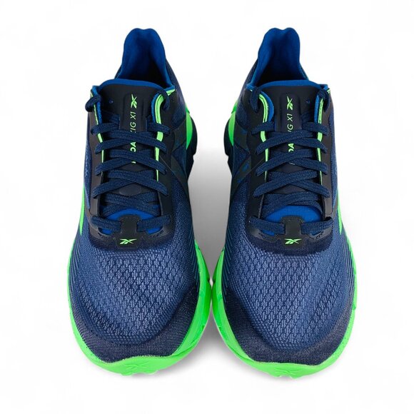 Reebok FloatZig X1 Vector Navy Solar Lime Men\'s Running Shoes Sneakers 100210159 main image 10